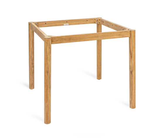 Milano Teak Base for Dining Table 80x80cm - Natural Teak | Tables de repas | Design Pergola