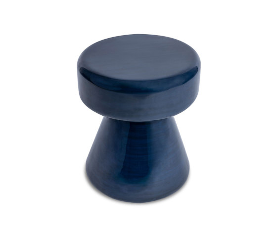 Miro Side Table D37xH46cm, Terracotta Blue | Mesas auxiliares | Design Pergola