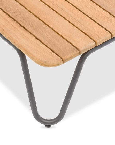 Nina Rectangular Coffee Table 75x49xH23cm, Teak Top | Coffee tables | Design Pergola