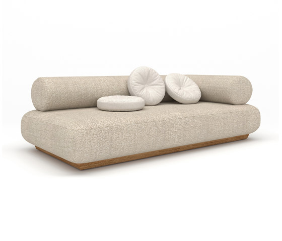 Paloma Teak 3-Seater Modular Sofa, Left Arm | Sofás | Design Pergola