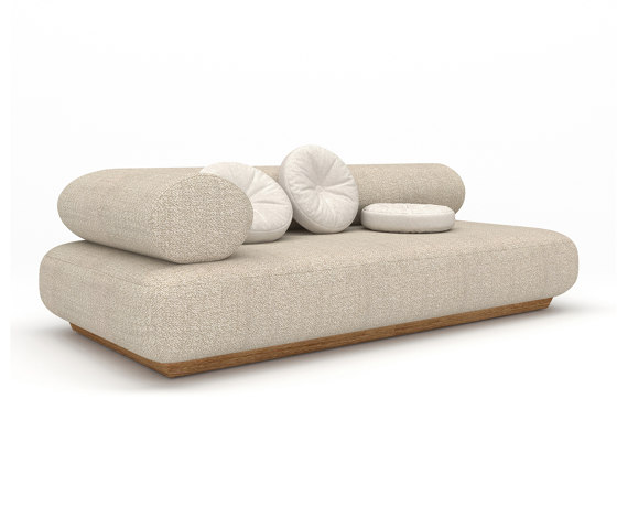 Paloma Teak 3-Seater Modular Sofa, Right Arm | Divani | Design Pergola