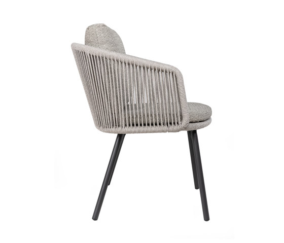 Porto Dining Armchair, Charcoal - Sand Rope | Sillones | Design Pergola