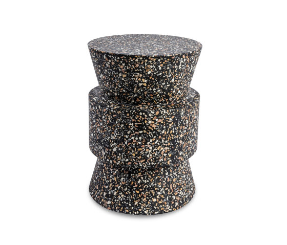 Ruby Side Table D33xH46cm, Black Mosaic | Tables d'appoint | Design Pergola