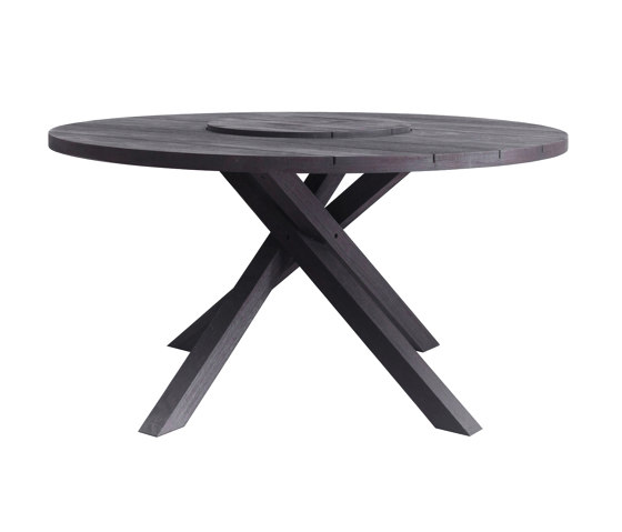 Suva Dining Table D150cm - Black Teak | Mesas comedor | Design Pergola