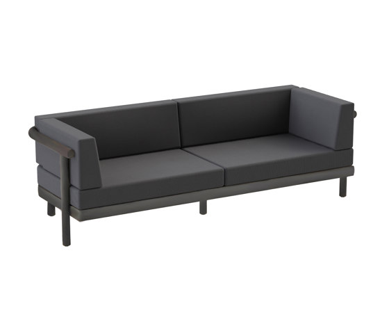 Vera ALU 3-Seater Sofa - Anthracite - Grey Cushions | Canapés | Design Pergola