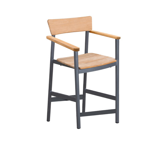 Vera ALU Counter Stool - Anthracite | Taburetes de bar | Design Pergola