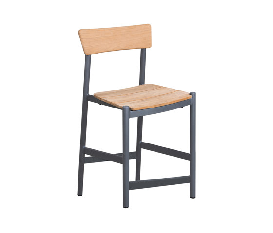 Vera ALU Counter Stool, without Arms - Anthracite | Sgabelli bancone | Design Pergola