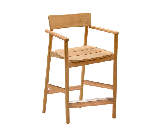 Vera Teak Counter Stool - Natural Teak | Barhocker | Design Pergola