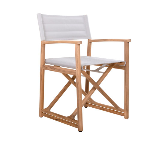 Vera Teak Padded Director's Chair - Winter | Stühle | Design Pergola