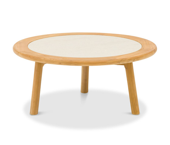 Helen ALU Coffee Table D80xH34cm, Teak Leg | Tavolini bassi | Design Pergola