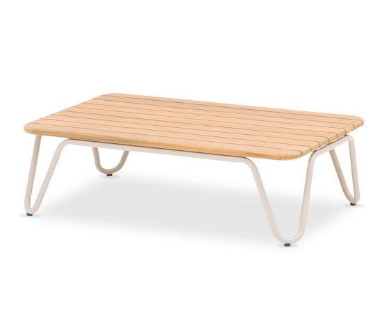 Nina Rectangular Coffee Table 75x49xH23cm, Teak Top | Coffee tables | Design Pergola