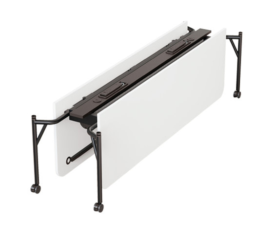 DOUBLE FOLDING WORKBENCH WITH ELECTRIFICATION | Contract tables | HOWE