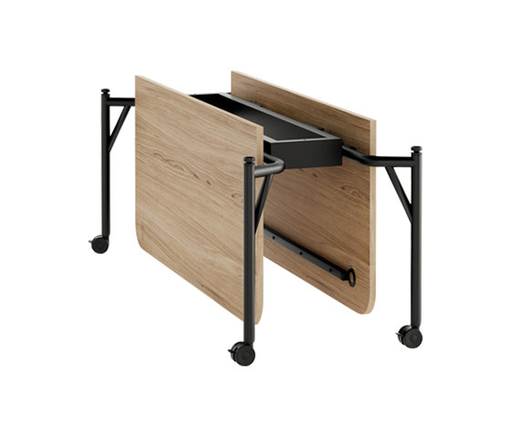 DOUBLE FOLDING WORKBENCH WITHOUT ELECTRIFICATION | Tavoli contract | HOWE