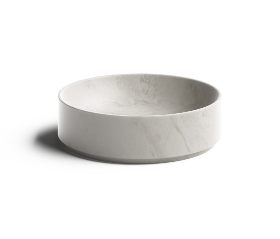 Lavabi Appoggio | CIRCOLO sink in Marble or Cristalplant, 43cm diameter | Wash basins | Falper