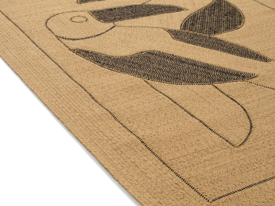 L'Accessoire | DIEGO ET FRIDA Outdoor Natural black | TA 128 81 05 | Tapis / Tapis de designers | Elitis