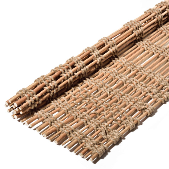 Handwoven panels | Willow peeled with Jute rope | Revestimientos para tejados | Caneplexus