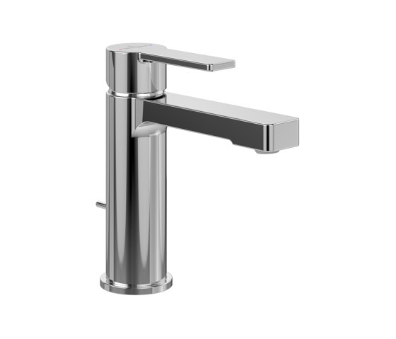 Architectura | Robinetterie monocommande pour lavabo avec dispositif de vidange à tirette, Chrome | Robinetterie pour lavabo | Villeroy & Boch