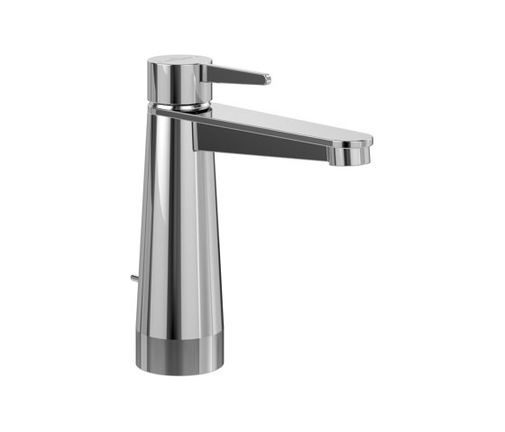 Conum | Robinetterie monocommande pour lavabo avec dispositif de vidange à tirette, Chrome | Robinetterie pour lavabo | Villeroy & Boch