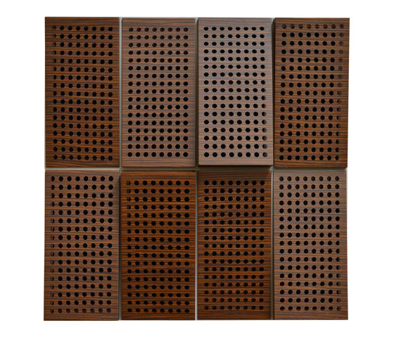 Fila Panel Walnut With 2cm Perforation | Sound absorbing ceiling systems | Mikodam