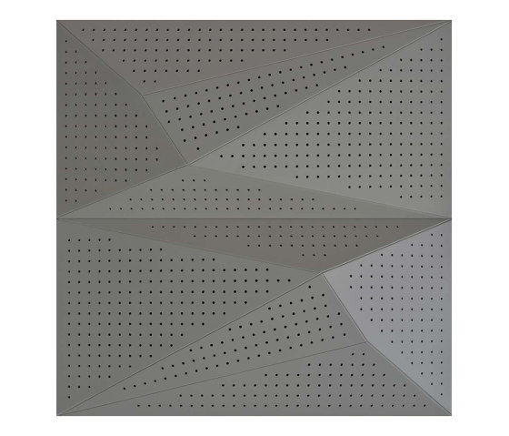 Neka Panel A Grey Lacquer With 8mm Perforation | Systèmes plafonds acoustiques | Mikodam