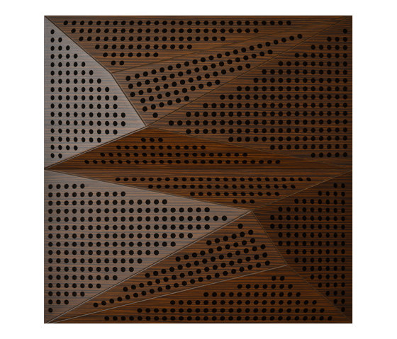 Neka Panel A Walnut With 2cm Perforation | Sound absorbing ceiling systems | Mikodam