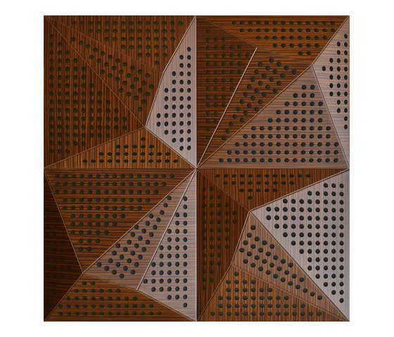 Neka Panel B Walnut With 2cm Perforation | Sound absorbing ceiling systems | Mikodam