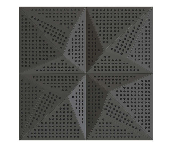 Neka Panel B Anthracite Lacquer With 2cm Perforation | Systèmes plafonds acoustiques | Mikodam