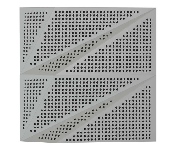 Tora Panel White Lacquer Matte With 2cm Perforation | Facade systems | Mikodam