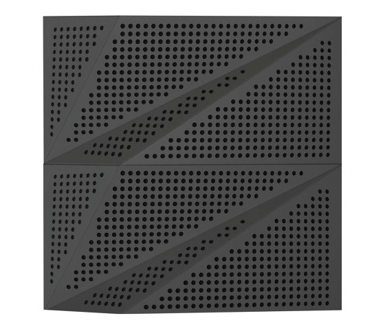 Tora Panel Anthracite Lacquer Matte With 2cm Perforation | Systèmes de façade | Mikodam