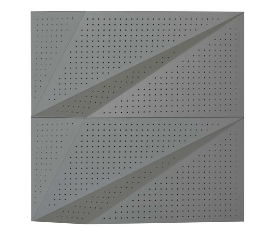 Tora Panel Grey Lacquer Matte With 8mm Perforation | Systèmes de façade | Mikodam