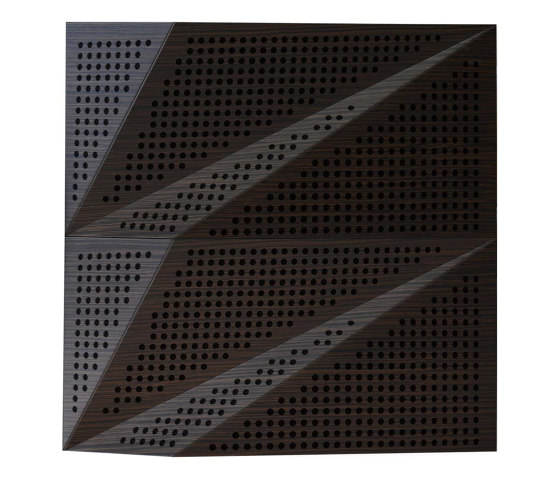 Tora Panel Walnut With 2cm Perforation | Systèmes de façade | Mikodam