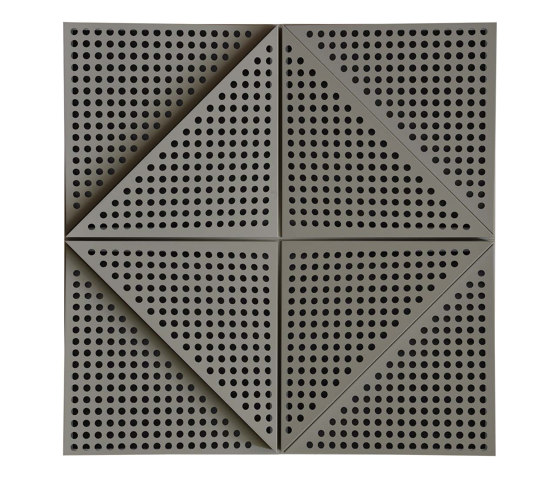 Zeta Panel Grey Lacquer With 2cm Perforation | Sound absorbing ceiling systems | Mikodam