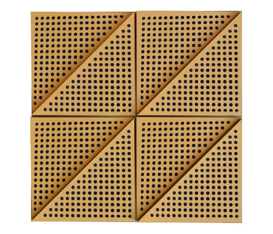 Zeta Panel Oak With 2cm Perforation | Paneles de techo fonoabsorbentes | Mikodam