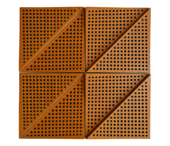 Zeta Panel Teak With 2cm Perforation | Systèmes plafonds acoustiques | Mikodam