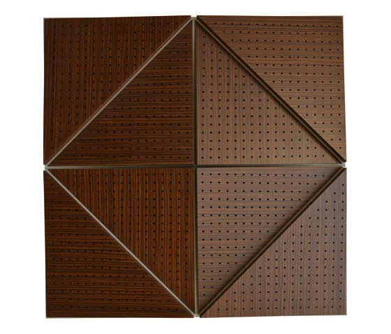 Zeta Panel Walnut With 8mm Perforation | Sistemi assorbimento acustico soffitto | Mikodam