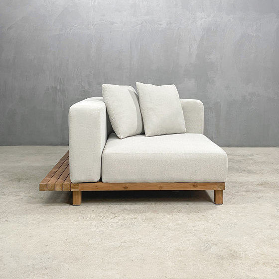 Slow | Hanoi Corner Element Sofa Teak | Canapés | Set Collection