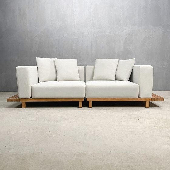 Slow | Hanoi Corner Element Sofa Teak | Canapés | Set Collection