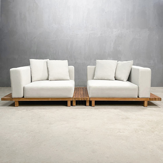 Slow | Hanoi Corner Element Sofa Teak | Sofás | Set Collection