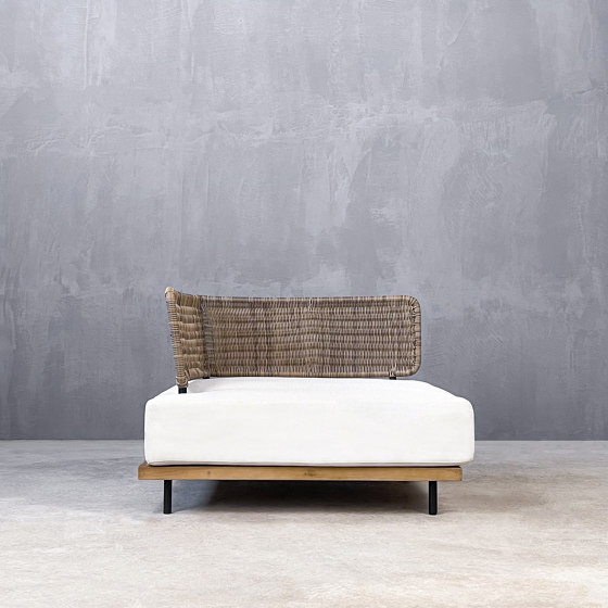 Kanso | Letizia Corner Element Sofa Teak Αluminium | Divani | Set Collection