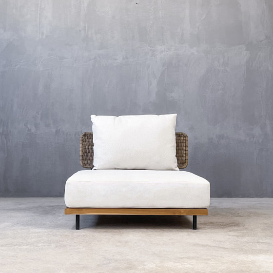 Kanso | Letizia Single Element Sofa Teak Αluminium | Divani | Set Collection