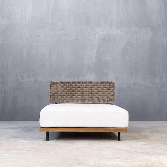 Kanso | Letizia Single Element Sofa Teak Αluminium | Sofás | Set Collection