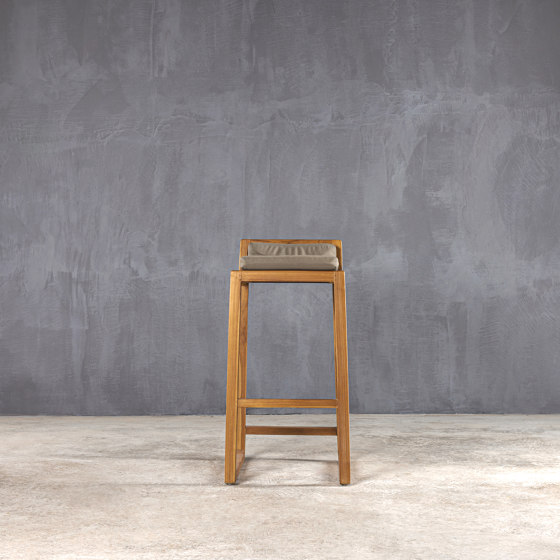 Slow | Sled Barstool Teak | Barhocker | Set Collection