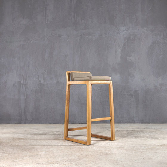 Slow | Sled Barstool Teak | Barhocker | Set Collection