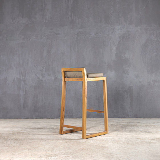 Slow | Sled Barstool Teak | Barhocker | Set Collection