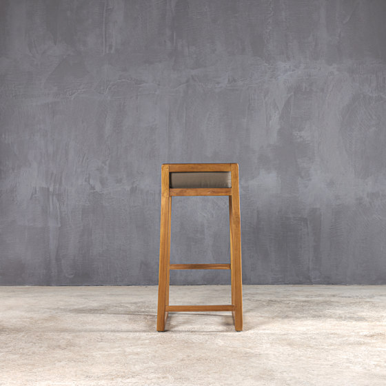 Slow | Sled Barstool Teak | Barhocker | Set Collection