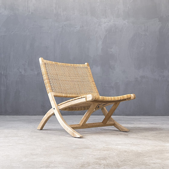 Kanso | Bergen Folding Beach Chair Mango Rattan | Sessel | Set Collection