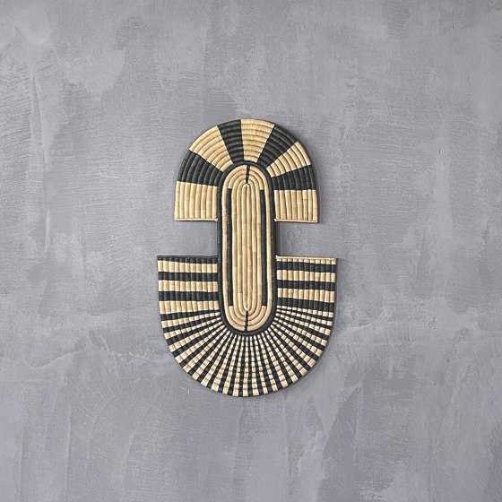 Malawi | Abstract Mask 2 Wall Hanging Black | Objects | Set Collection