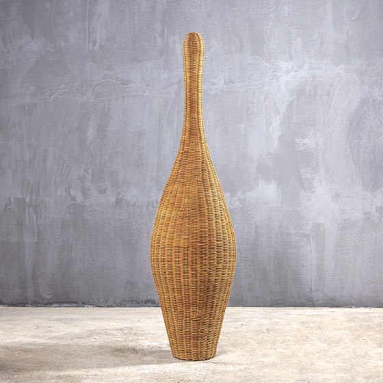 Slow | Flames Floor Lamp Rattan Medium 150 | Bodenleuchten | Set Collection