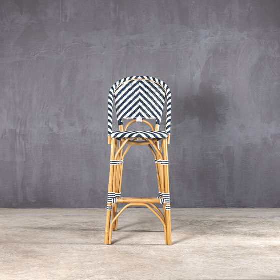 Kanso | Apollo 73 Barstool Black / White | Taburetes de bar | Set Collection