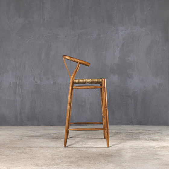 Slow | Layla 72 Barstool Teak | Tabourets de bar | Set Collection